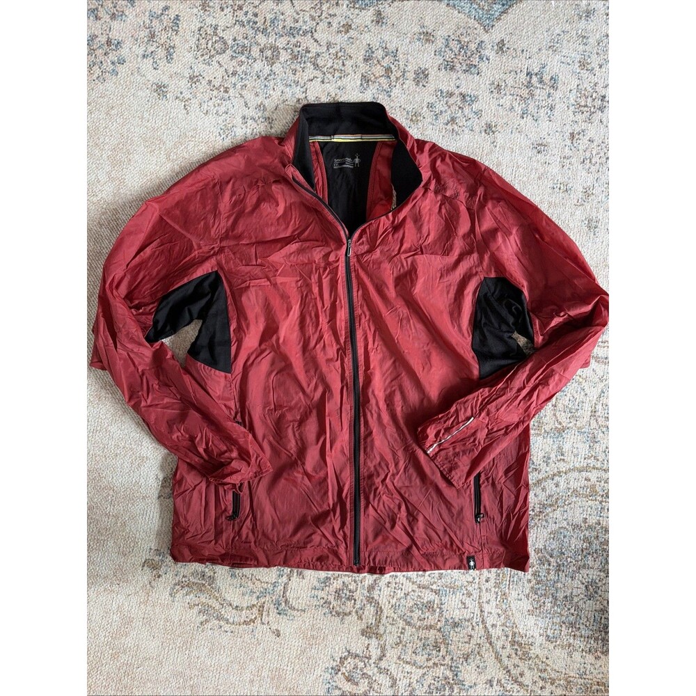 Smartwool Sport Ultralight Full Zip Jacket Men's Size XXL Red SW016068